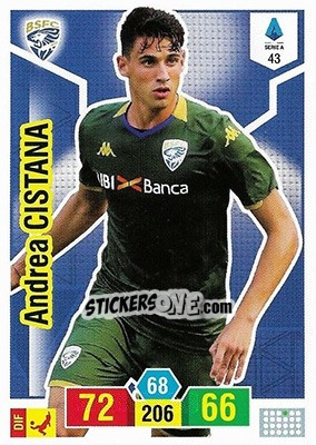 Figurina Andrea Cistana - Calciatori 2019-2020. Adrenalyn XL - Panini