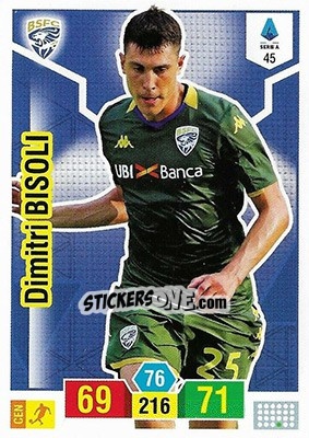Sticker Dimitri Bisoli - Calciatori 2019-2020. Adrenalyn XL n. 45 - Panini