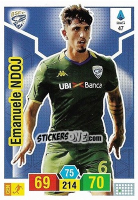 Figurina Emanuele Ndoj - Calciatori 2019-2020. Adrenalyn XL - Panini