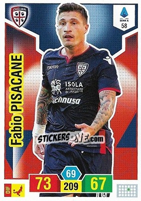 Cromo Fabio Pisacane - Calciatori 2019-2020. Adrenalyn XL - Panini