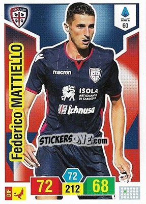 Cromo Federico Mattiello - Calciatori 2019-2020. Adrenalyn XL - Panini