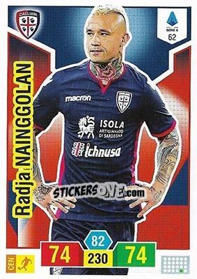 Sticker Radja Nainggolan - Calciatori 2019-2020. Adrenalyn XL n. 62 - Panini