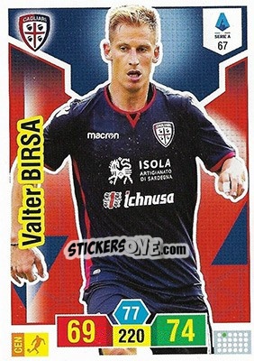 Sticker Valter Birsa - Calciatori 2019-2020. Adrenalyn XL - Panini