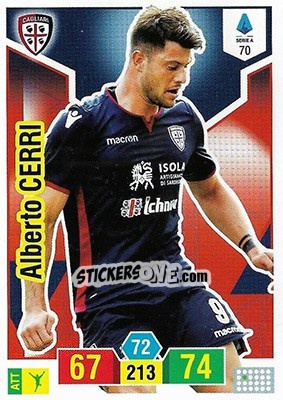 Sticker Alberto Cerri - Calciatori 2019-2020. Adrenalyn XL - Panini