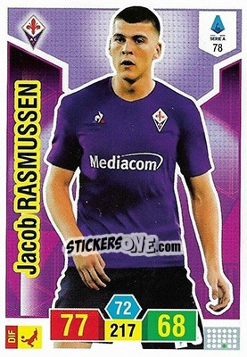 Figurina Jacob Rasmussen - Calciatori 2019-2020. Adrenalyn XL - Panini