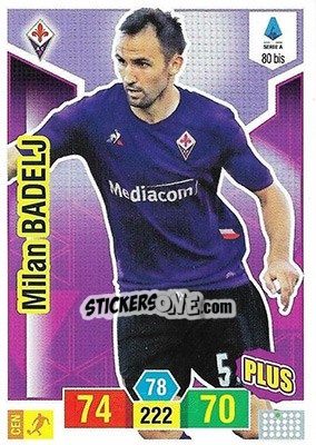 Sticker Milan Badelj - Calciatori 2019-2020. Adrenalyn XL n. 80bis - Panini