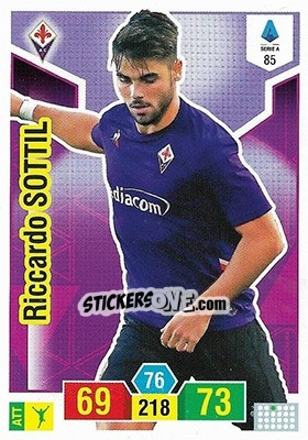 Cromo Riccardo Sottil - Calciatori 2019-2020. Adrenalyn XL - Panini