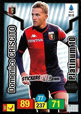 Figurina Domenico Criscito - Calciatori 2019-2020. Adrenalyn XL - Panini