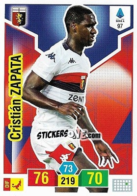 Figurina Cristián Zapata - Calciatori 2019-2020. Adrenalyn XL - Panini