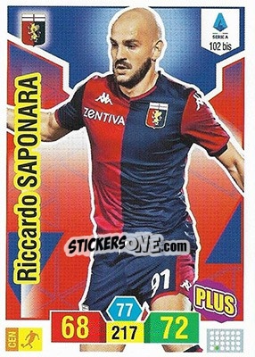 Sticker Riccardo Saponara - Calciatori 2019-2020. Adrenalyn XL - Panini