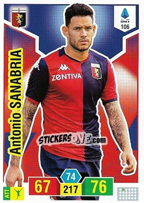 Sticker Antonio Sanabria - Calciatori 2019-2020. Adrenalyn XL - Panini