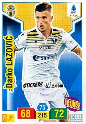 Sticker Darko Lazovic - Calciatori 2019-2020. Adrenalyn XL n. 117bis - Panini