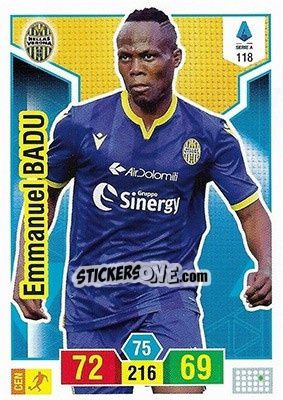 Sticker Emmanuel Badu - Calciatori 2019-2020. Adrenalyn XL - Panini