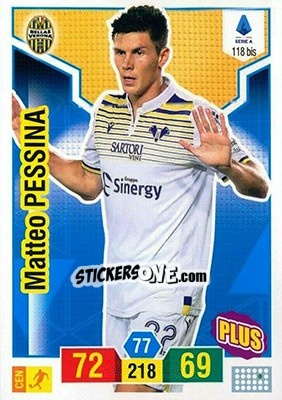 Sticker Matteo Pessina - Calciatori 2019-2020. Adrenalyn XL n. 118bis - Panini
