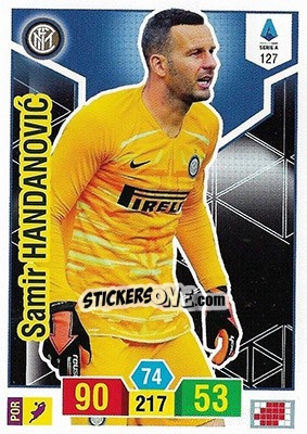 Sticker Samir Handanovic - Calciatori 2019-2020. Adrenalyn XL n. 127 - Panini