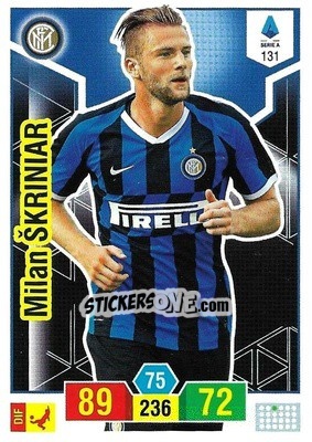 Cromo Milan Škriniar - Calciatori 2019-2020. Adrenalyn XL - Panini