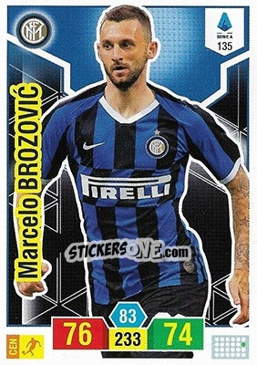 Sticker Marcelo Brozovic - Calciatori 2019-2020. Adrenalyn XL n. 135 - Panini