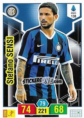 Sticker Stefano Sensi - Calciatori 2019-2020. Adrenalyn XL n. 138 - Panini