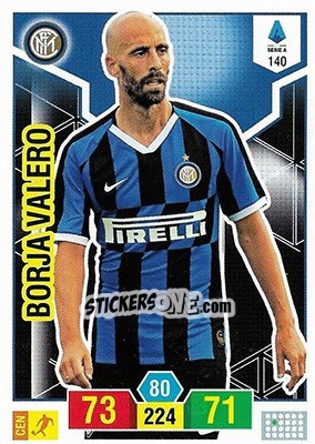 Sticker Borja Valero - Calciatori 2019-2020. Adrenalyn XL - Panini