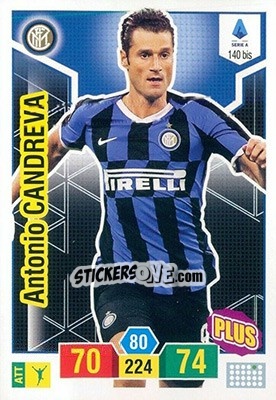 Sticker Antonio Candreva - Calciatori 2019-2020. Adrenalyn XL n. 140bis - Panini