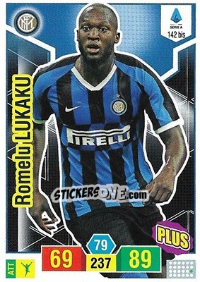 Sticker Romelu Lukaku - Calciatori 2019-2020. Adrenalyn XL n. 142bis - Panini