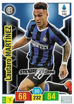 Sticker Lautaro Martínez - Calciatori 2019-2020. Adrenalyn XL n. 143 - Panini