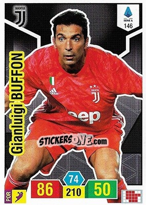 Sticker Gianluigi Buffon - Calciatori 2019-2020. Adrenalyn XL n. 146 - Panini