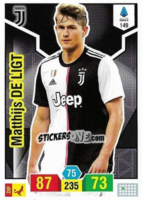 Sticker Matthijs de Ligt - Calciatori 2019-2020. Adrenalyn XL n. 149 - Panini