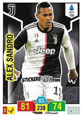 Sticker Alex Sandro - Calciatori 2019-2020. Adrenalyn XL n. 150 - Panini