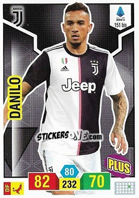 Sticker Danilo - Calciatori 2019-2020. Adrenalyn XL n. 151bis - Panini