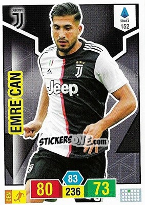 Sticker Emre Can - Calciatori 2019-2020. Adrenalyn XL n. 152 - Panini