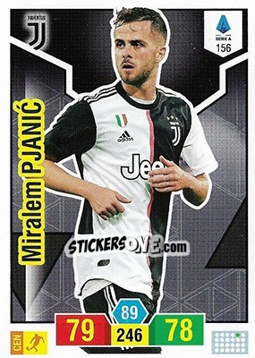 Sticker Miralem Pjanic - Calciatori 2019-2020. Adrenalyn XL n. 156 - Panini