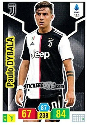 Sticker Paulo Dybala - Calciatori 2019-2020. Adrenalyn XL n. 159 - Panini