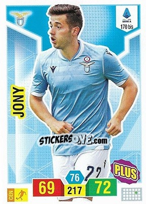 Figurina Jony - Calciatori 2019-2020. Adrenalyn XL - Panini