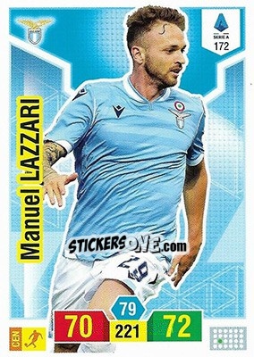 Sticker Manuel Lazzari - Calciatori 2019-2020. Adrenalyn XL n. 172 - Panini