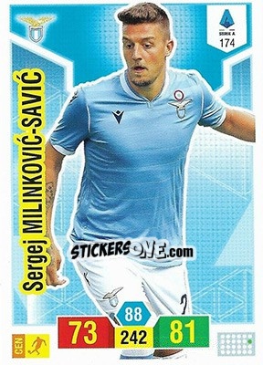 Sticker Sergej Milinkovic-Savic - Calciatori 2019-2020. Adrenalyn XL n. 174 - Panini