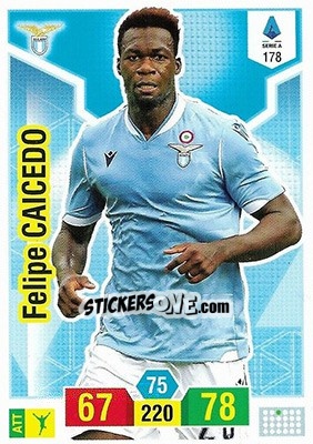 Sticker Felipe Caicedo - Calciatori 2019-2020. Adrenalyn XL n. 178 - Panini