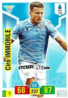 Figurina Ciro Immobile - Calciatori 2019-2020. Adrenalyn XL - Panini