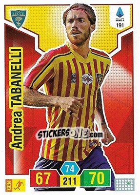 Figurina Andrea Tabanelli - Calciatori 2019-2020. Adrenalyn XL - Panini