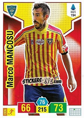 Cromo Marco Mancosu - Calciatori 2019-2020. Adrenalyn XL - Panini