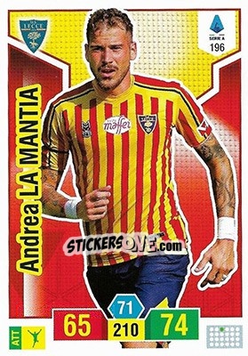 Figurina Andrea La Mantia - Calciatori 2019-2020. Adrenalyn XL - Panini