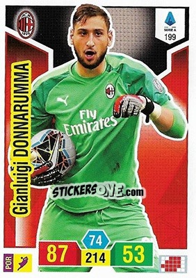 Sticker Gianluigi Donnarumma - Calciatori 2019-2020. Adrenalyn XL n. 199 - Panini