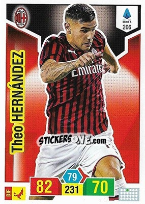 Sticker Theo Hernandez - Calciatori 2019-2020. Adrenalyn XL - Panini