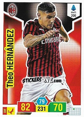 Cromo Theo Hernandez - Calciatori 2019-2020. Adrenalyn XL - Panini