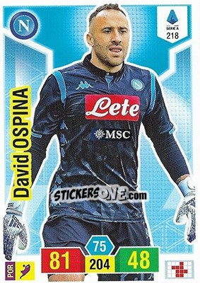 Cromo David Ospina - Calciatori 2019-2020. Adrenalyn XL - Panini