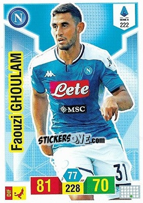 Cromo Faouzi Ghoulam - Calciatori 2019-2020. Adrenalyn XL - Panini