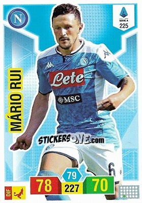 Sticker Mário Rui - Calciatori 2019-2020. Adrenalyn XL n. 225 - Panini