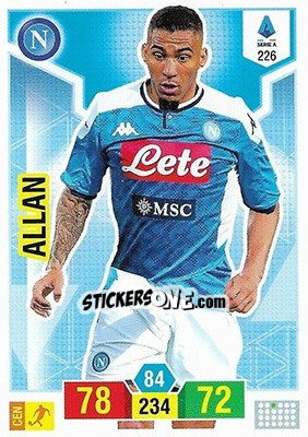 Figurina Allan - Calciatori 2019-2020. Adrenalyn XL - Panini