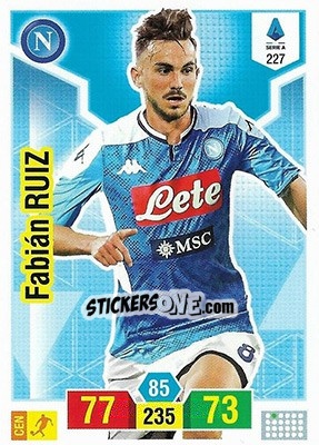 Sticker Fabián Ruiz - Calciatori 2019-2020. Adrenalyn XL n. 227 - Panini