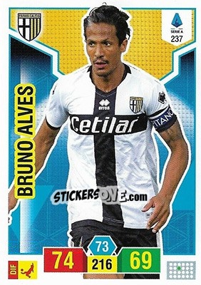 Sticker Bruno Alves - Calciatori 2019-2020. Adrenalyn XL n. 237 - Panini